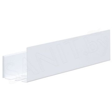 Полка Aquanet Магнум Н с крючками белый матовый 50 / 70 / 90