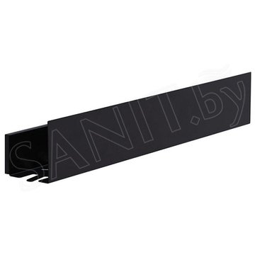 Полка Aquanet Магнум Н с крючками черный матовый 50 / 70 / 90