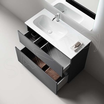 Тумба под умывальник Sancos Folk Floor Grey soft левая