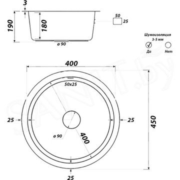 Кухонная мойка Gerhans K34545