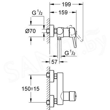 Смеситель для душа Grohe Concetto 32210001