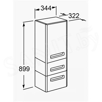 Полупенал Акватон Америна 35 1A137803AM010 белый
