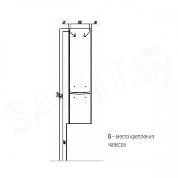 Пенал Акватон Инфинити 35 1A192303IF01L белый глянец