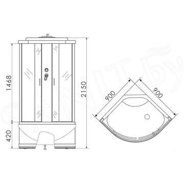 Душевая кабина Erlit ER3508TP-C4 / 3509TP-C4 / 3510TP-C4