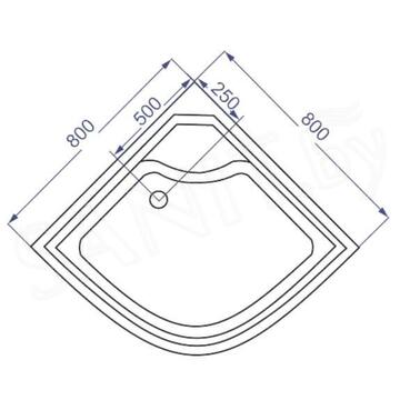 Душевая кабина Coliseum Simple T-80 / T-90 / T-100 белая