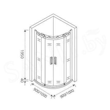 Душевой уголок Good Door Galaxy R-TD-C-CH