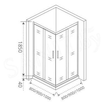 Душевой уголок Good Door Infinity CR-G-CH