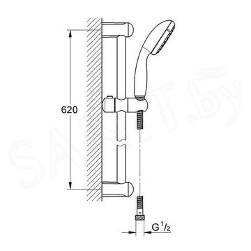 Душевой гарнитур Grohe New Tempesta 100 27924000