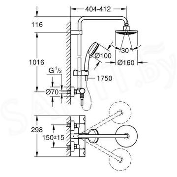 Душевая система Grohe New Tempesta Cosmopolitan 160 27922000