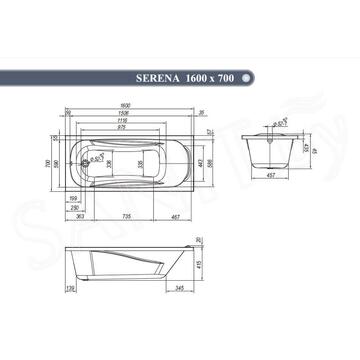 Акриловая ванна VentoSpa SERENA