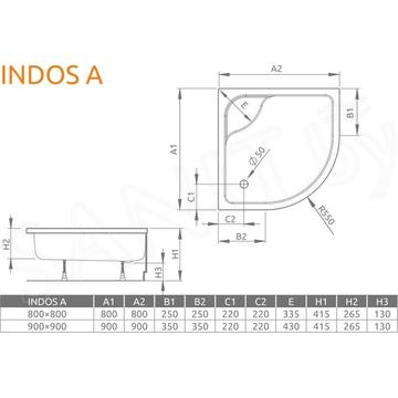 Душевой поддон Radaway Indos A