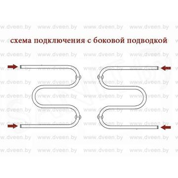 Полотенцесушитель Двин M с полкой боковое подключение