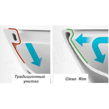 Напольный унитаз Roca Gap Clean Rim 600 безободковый