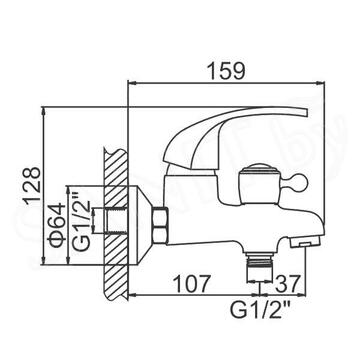 Смеситель для ванны Ledeme H35 L3135