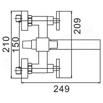 Смеситель для ванны Ledeme H84 L3184