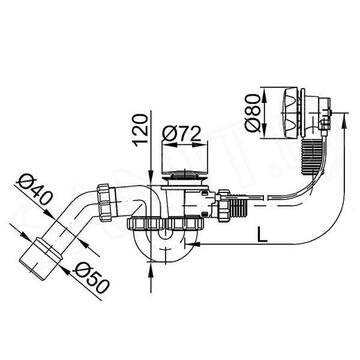 Сифон для ванны Styron STY-536-А-К