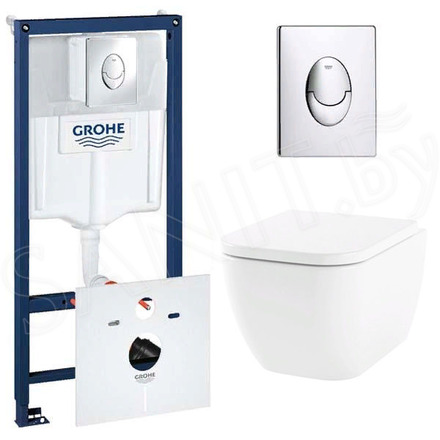 Комплект инсталляции Grohe Rapid SL 38750001 с подвесным унитазом Lavinia Boho One Rimless