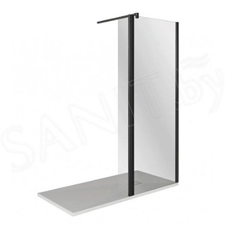 Душевое ограждение Good Door WALK IN SP2 C-B профиль черный