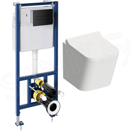 Комплект инсталляции с подвесным унитазом Omnires Fontana SET BP/BL