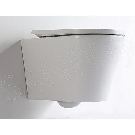 Подвесной унитаз CeramaLux NS 5178 безободковый (с крышкой SoftClose)