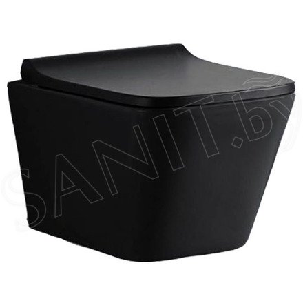 Подвесной унитаз CeramaLux 5171MB безободковый (с крышкой SoftClose)
