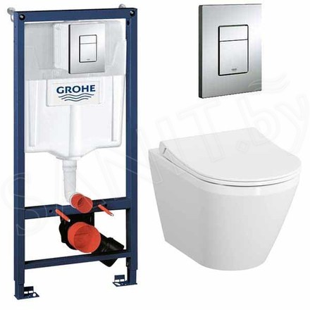 Комплект инсталляции Grohe Rapid SL 38772001 с подвесным унитазом Vitra Integra Rim-ex