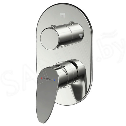 Смеситель скрытого монтажа Bravat Drop P69190C-2-RUS (2 функции)