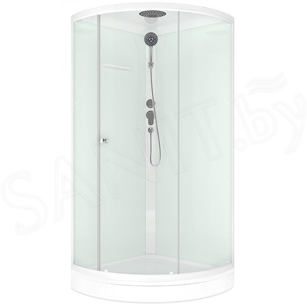 Душевая кабина Domani-Spa Simple 99 белая прозрачная