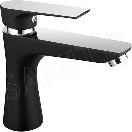 Смеситель для умывальника Ferro Algeo Square Black BAQ2BLC