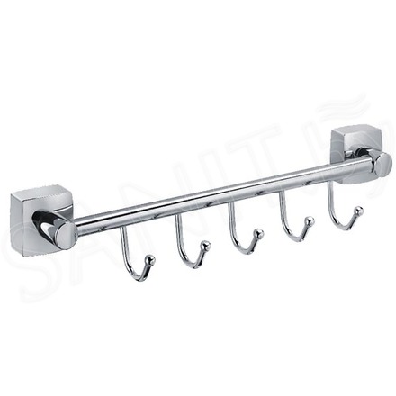 Планка с крючками Fixsen Kvadro FX-61305B-5
