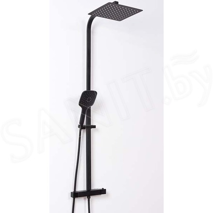 Душевая стойка Rea Jet Black Matt REA-P9411 с термостатом
