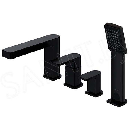 Смеситель на борт ванны Omnires Baretti BA7832BL на 4 отверстия