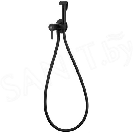 Смеситель встраиваемый Armatura Moza Black 5039-512-81 с гигиеническим душем