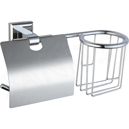 Держатель для туалетной бумаги Savol S-L09551 с держателем для освежителя воздуха