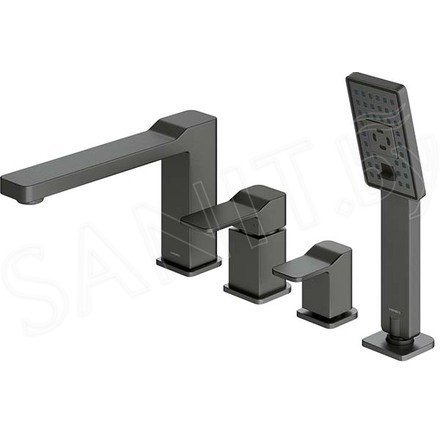 Смеситель на борт ванны Omnires Slide SL7732GR на 4 отверстия