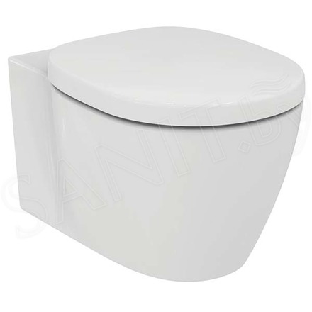 Подвесной унитаз Ideal Standard Connect AquaBlade E047901 безободковый с сиденьем Soft-close E712701