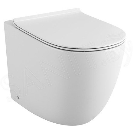 Приставной унитаз Grossman GR-PR4411S безободковый с крышкой Slim
