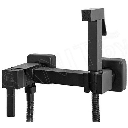 Смеситель для биде Vivi Felice 6515 с гигиеническим душем nero opaco