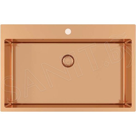 Кухонная мойка AquaSanita Steel Air 100 M-C copper