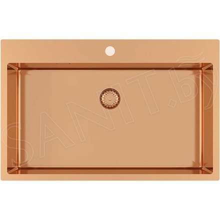 Кухонная мойка AquaSanita Steel Air 100 M-C copper