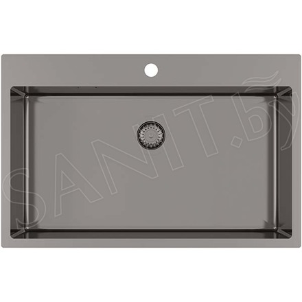 Кухонная мойка AquaSanita Steel Air 100 M-T graphite