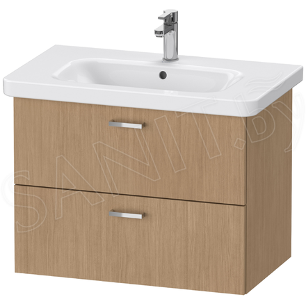 Тумба под умывальник Duravit XBase XB619005252 в комплекте с умывальником Duravit D-Code