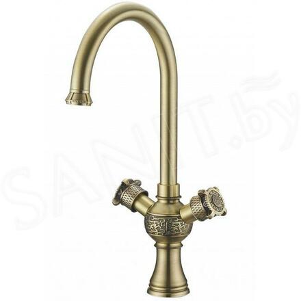 Смеситель для кухонной мойки ZorG Antic A 2004K-BR