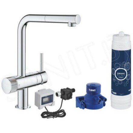 Смеситель для кухонной мойки Grohe Blue Pure Minta 30393000 в комплекте с фильтром