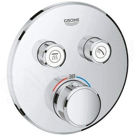 Смеситель встраиваемый Grohe Grohtherm SmartControl 29119000 / 29119DC0 термостатический