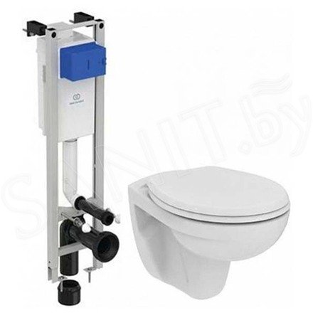 Комплект инсталляции Ideal Standard ProSys Eco Frame M с подвесным унитазом Standard Eurovit Rimless