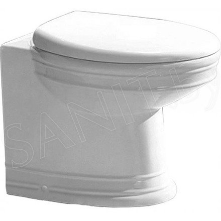 Приставной унитаз CeramaLux 2474 безободковый (с крышкой SoftClose)