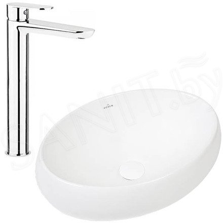 Комплект умывальник Roxen Trendo 570040 со смесителем Deante Viola BCI 021К