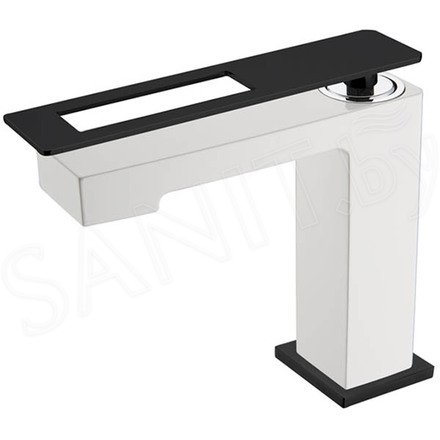 Смеситель для умывальника Boheme Q 141-WB White Black