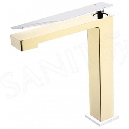 Смеситель для умывальника Boheme Q 142-GCR.2 Gold Chrome